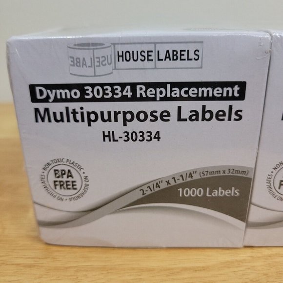 DYMO 30334 Replacement Multipurpose Label HL-30334 6 Rolls of 1000 2-1/4 - 1-1/4 - Picture 2 of 8